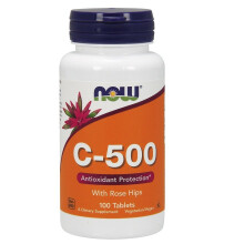 NOW Foods, C-500 s Rose Hips, 100 Tabletiek