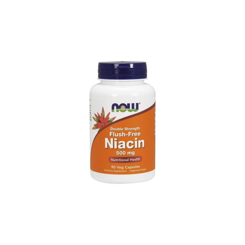 Now Foods Niacin Flush-Free, 500Mg (Double Strength) 90 Vcaps