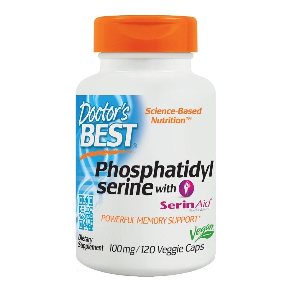 Doctor's Best Phosphatidylserine Serine With Serinaid, 100Mg, 120 Vcaps