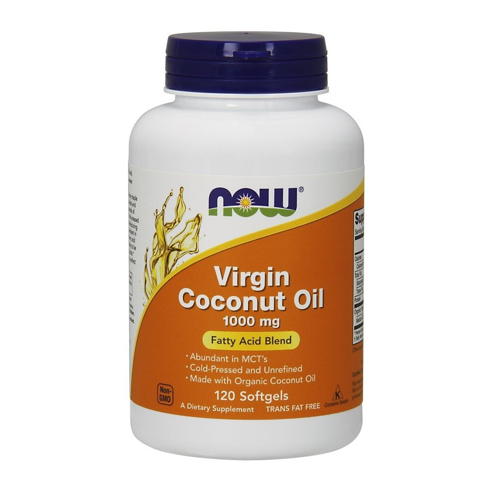 NOW Foods  Virgin Coconut Oil, 1000mg  - 120 softgels