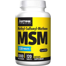 Jarrow Formulas MSM (Methyl-Sulfonyl-Methane Sulfur), 1000mg , 120 tabs