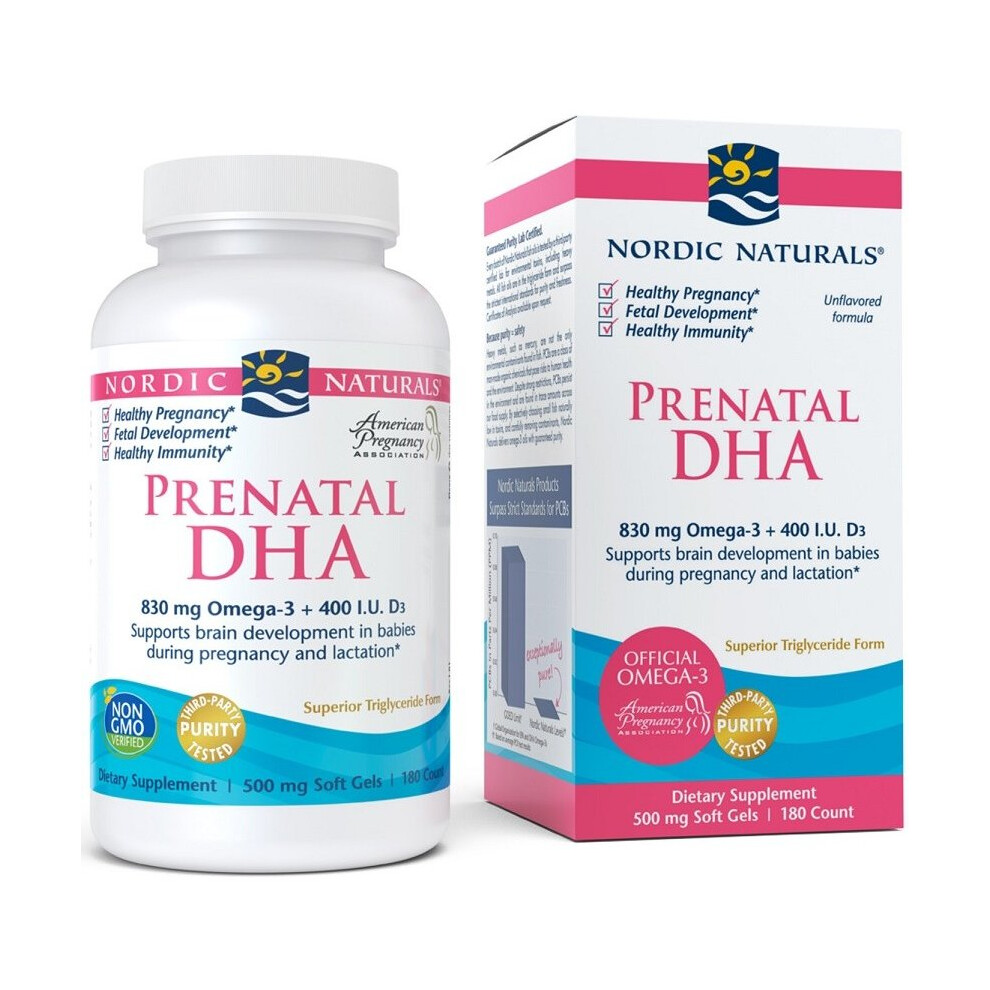Nordic Naturals Prenatal Dha, 830Mg Unflavored, 180 Softgels