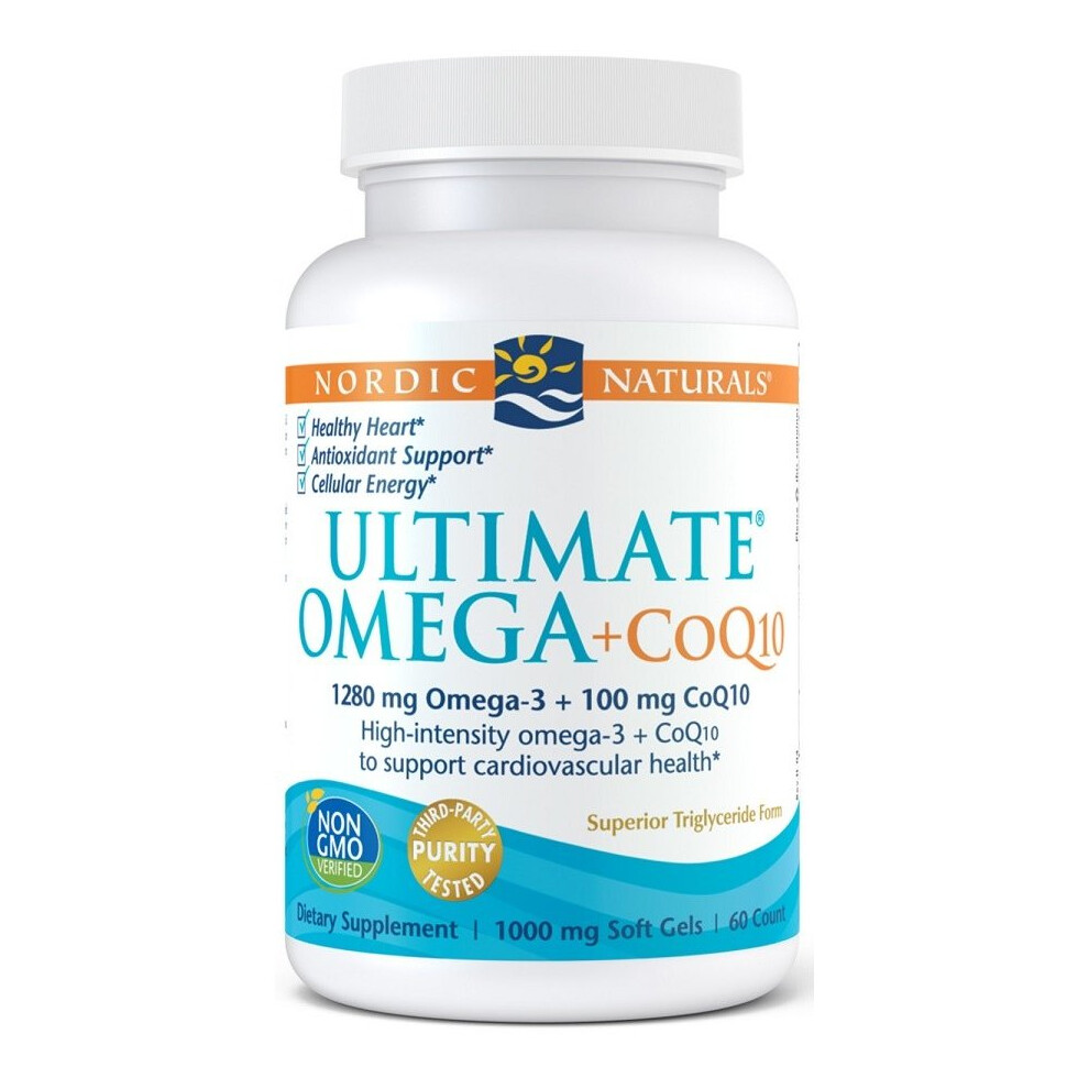 Nordic Naturals Ultimate Omega + Coq10, 1280Mg 60 Softgels