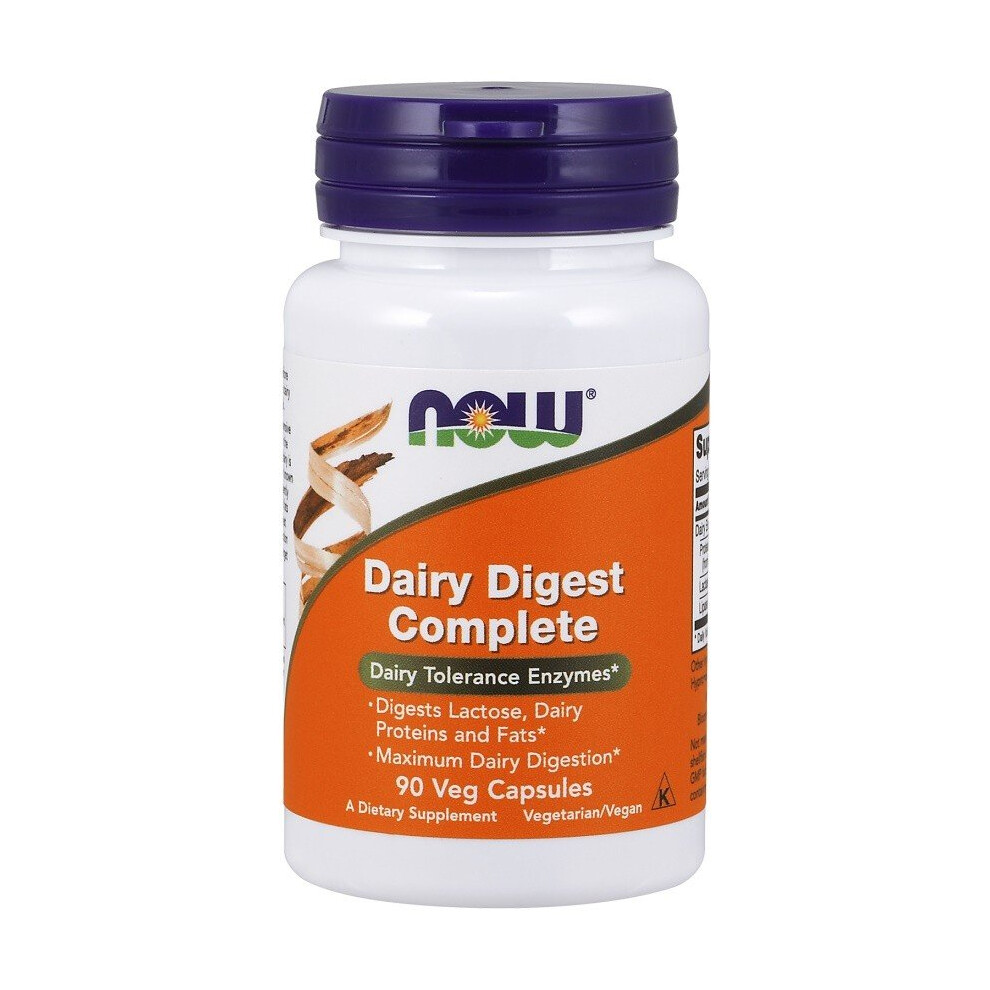 NOW Foods  Dairy Digest Complete - 90 vcaps