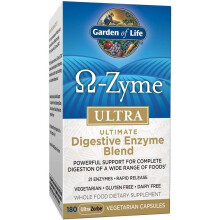 Garden of Life, O-Zyme Ultra, Mélange Ultime d'Enzymes Digestives, 180 UltraZorbe Capsules Végétariennes