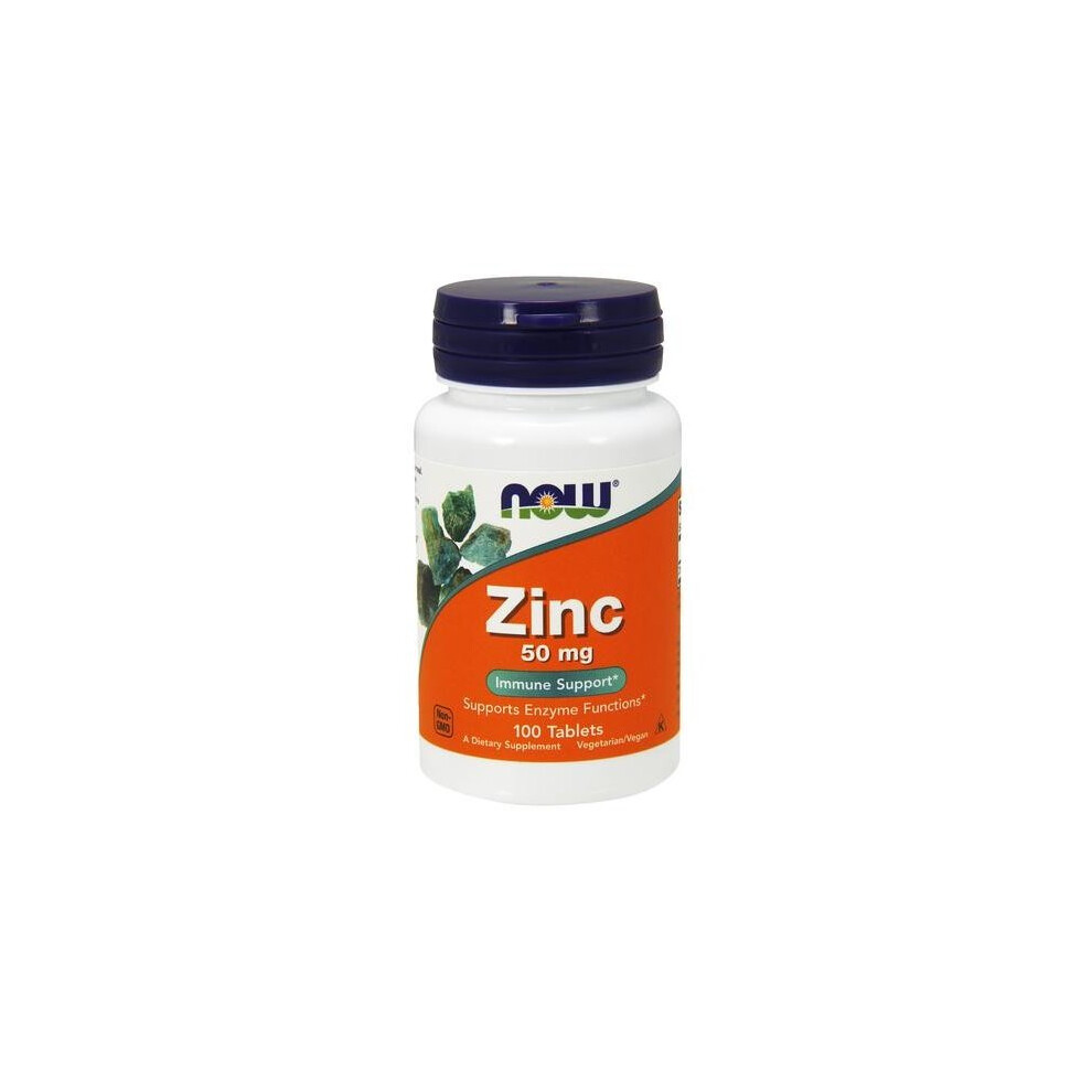 NOW Foods  Zinc, 50mg, 100 tabs