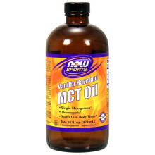 NOW Foods, Sports, MCT Οϊλ, Βανίλια Αμυγδαλό, 16 fl oz (473 ml)