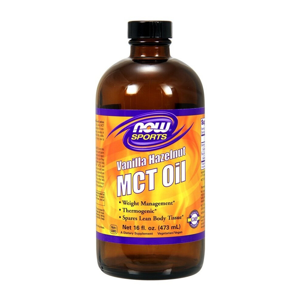 Now Foods Mct Oil, Vanilla Hazelnut, 473 Ml.