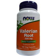 NOW Foods  Valerian Root, 500mg, 100 vcaps