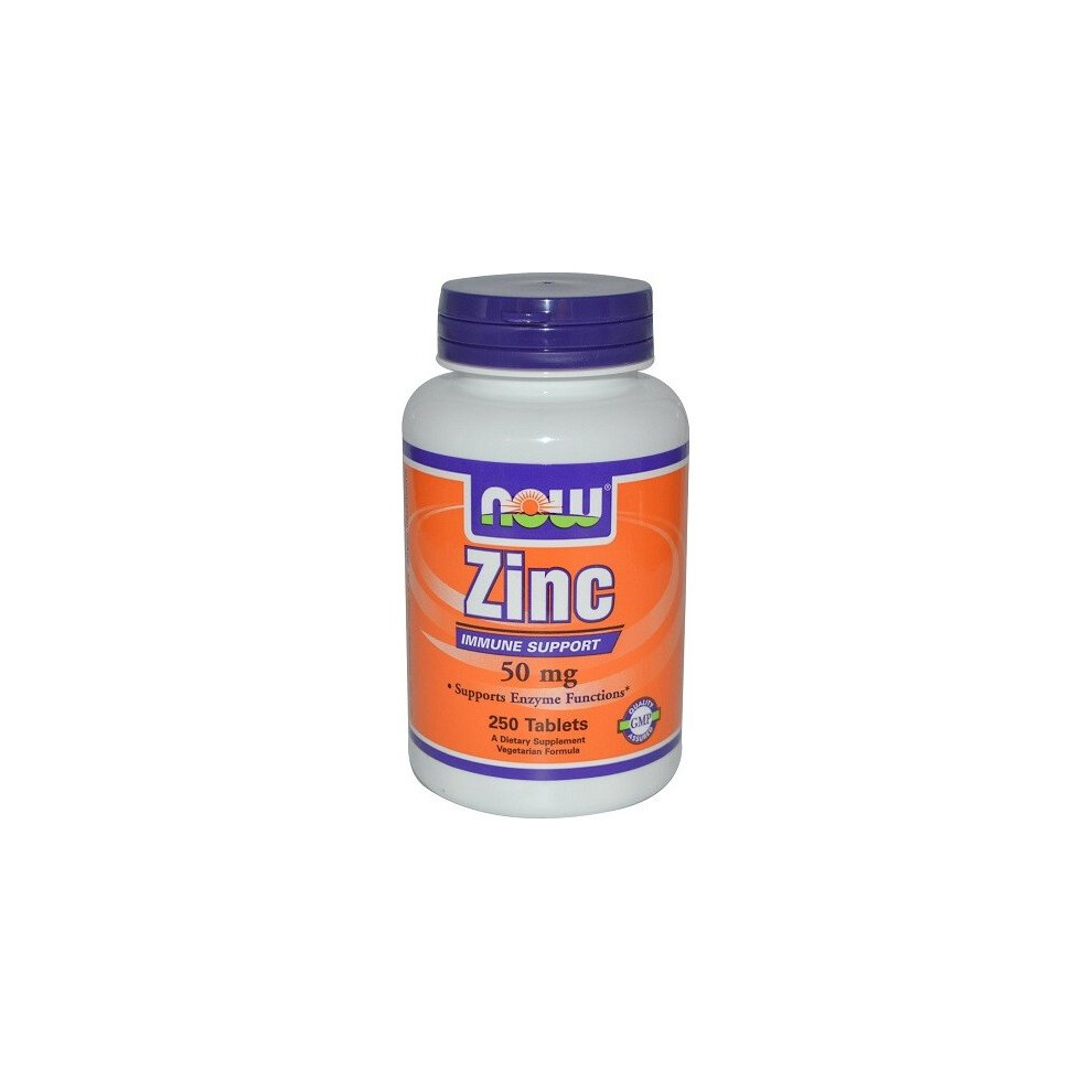 Now Foods Zinc, 50Mg, 250 Tabs