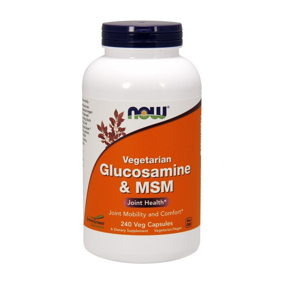 NOW Foods  Glucosamine & MSM, Vegetarian - 240 vcaps