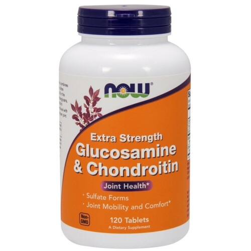 NOW Foods NOW Foods, Glucosamina e Quitosana, Forte Extra, 120 Comprimidos