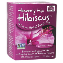 NOW Foods Heavenly Hip Hibiscus Tea - 24 tea bags