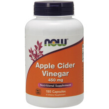 NOW Foods Apple Cider Vinegar, 450mg - 180 caps