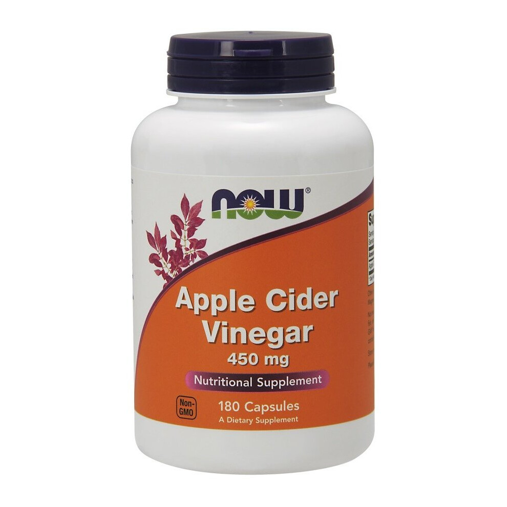Now Foods Apple Cider Vinegar, 450Mg - 180 Caps