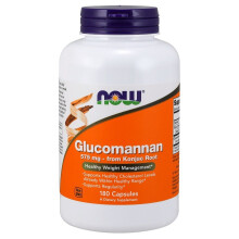 NOW Foods, Glucomannan, 575 mg, 180 Veg Kapseln