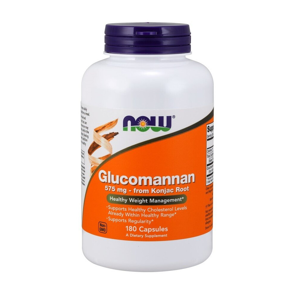 Now Foods Glucomannan From Konjac Root, 180 Caps(575Mg)