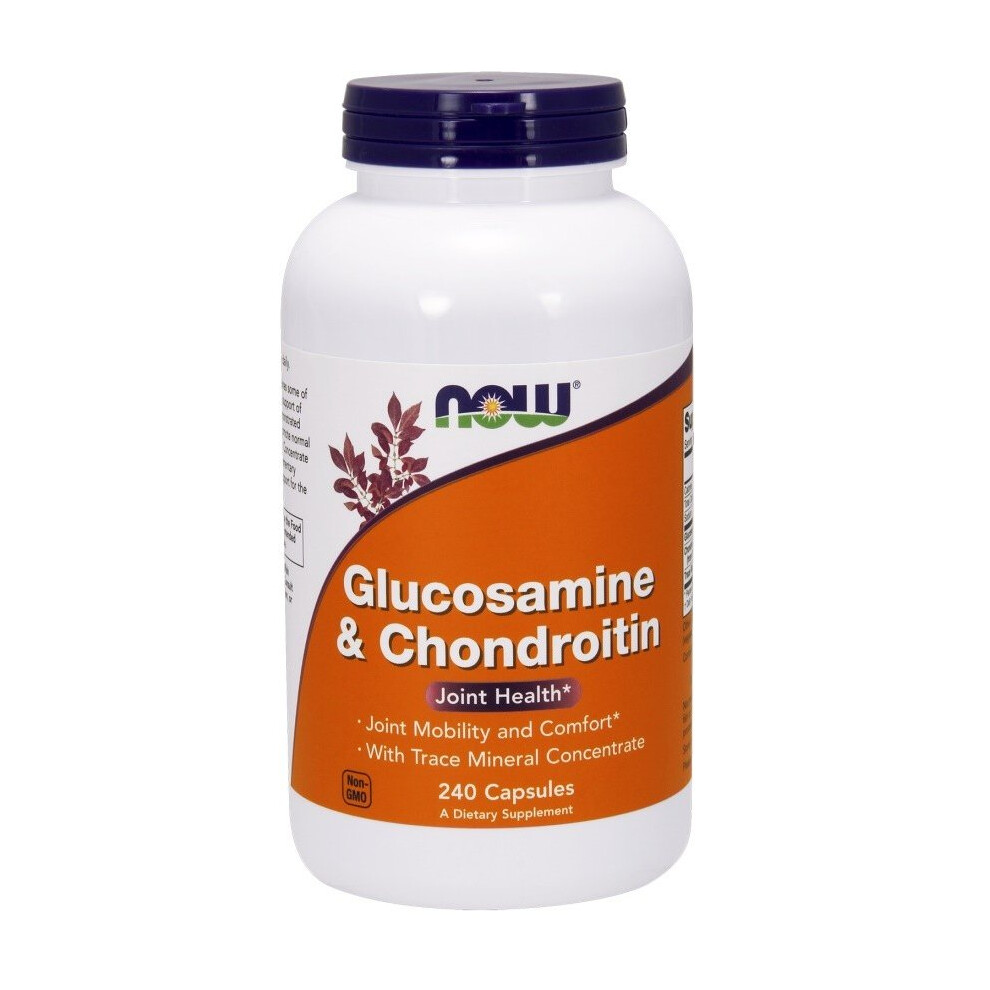 NOW Foods  Glucosamine & Chondroitin with Trace Mineral Concentrate, 240 caps