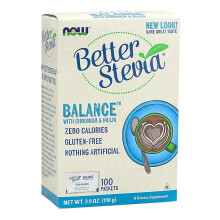 NOW Foods BetterStevia Balance with Chromium & Inulin - 100 packets