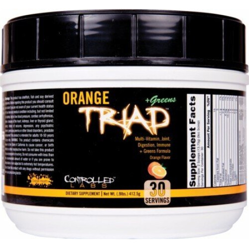Controlled Labs  Orange Triad + Greens, Lemon Ice Tea, 418g
