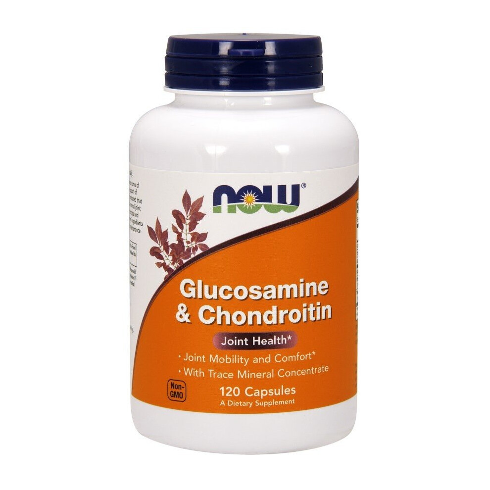 NOW Foods Glucosamine & Chondroitin With Trace Mineral Concentrate, 120 Caps