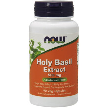 NOW Foods, Světská Basilika Extrakt, 500 mg, 90 Veg kapslí