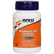 NOW Foods, Probiotikum-10, 100 Milliarden, 30 Veggie Kapseln