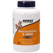 NOW Foods, Glucosamina e MSM, 180 Capsule