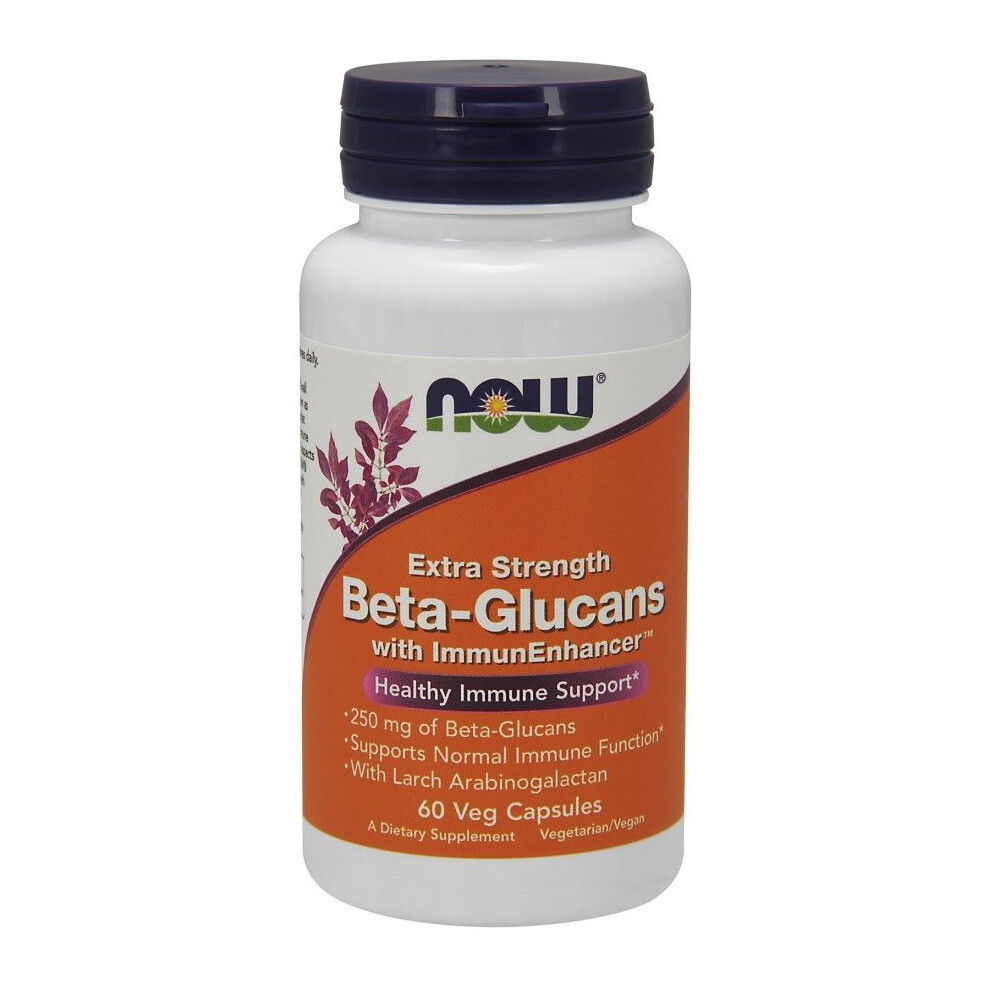 NOW Foods  Beta-Glucans with ImmunEnhancer, Extra Strength  - 60 vcaps