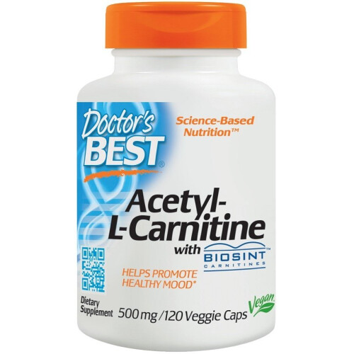 Doctor's Best, Acetyl-L-Carnitine, 120 Βιολογικά Φύλλα (500 mg ανά Φύλλο)