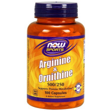 NOW Foods Arginiini & Ornitiini, 500/250 , 100 kaps.