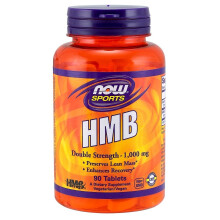 NOW Foods, Sport, HMB, Putere Dublă, 1,000 mg, 90 Tablete