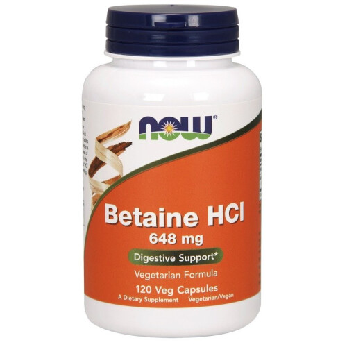 NOW Foods Βεταΐνη HCl NOW Foods, 120 Veg Capsules