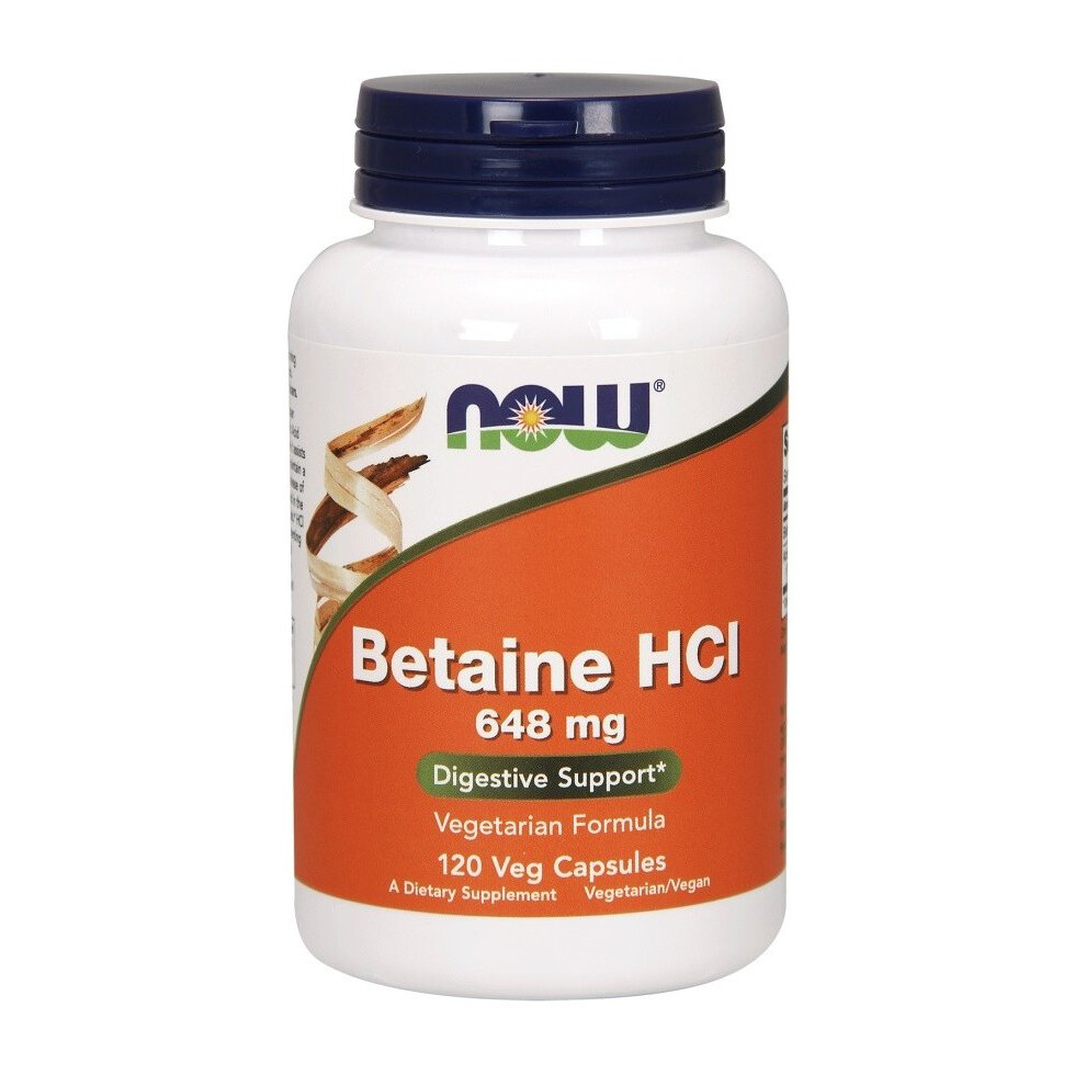 NOW Foods  Betaine HCL, 648mg  - 120 vcaps