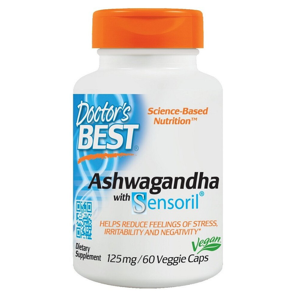 Doctor's Best Ashwagandha With Sensoril, 125Mg - 60Vcaps