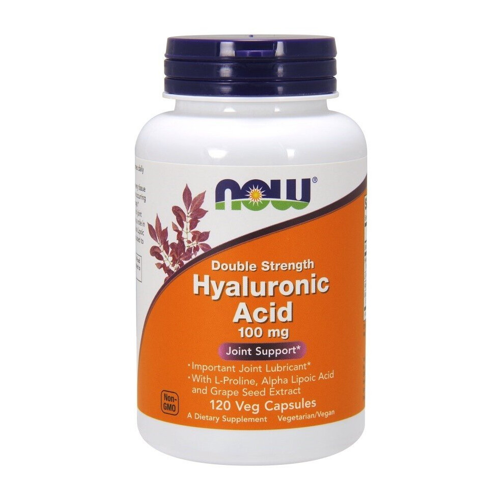 Now Foods Hyaluronic Acid, 100Mg Double Strength, 120 Vcaps