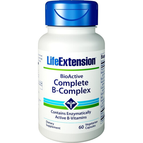 Life Extension, BioActive Complete B-Complex, 60 Vegetarian Capsules