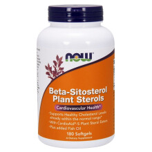 NOW Foods  Beta-Sitosterol Plant Sterols, 180 softgels
