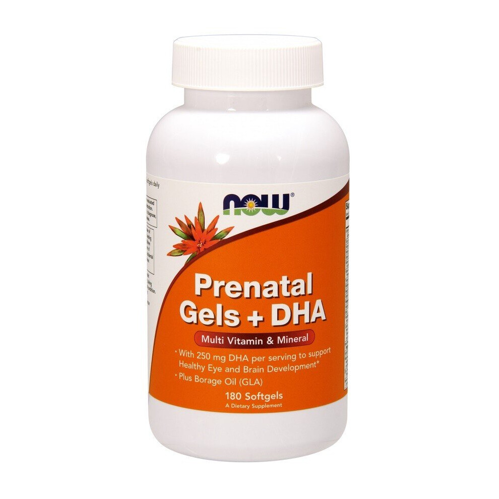 Now Foods Prenatal Gels + Dha, 180 Softgels