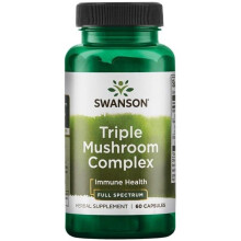 Swanson Full Spectrum Triple Mushroom Complex - 60 caps