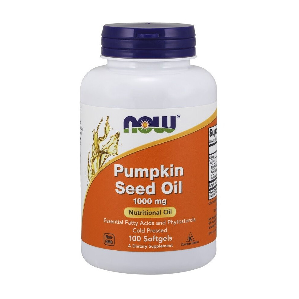 Now Foods Pumpkin Seed Oil, 1000Mg - 100 Softgels
