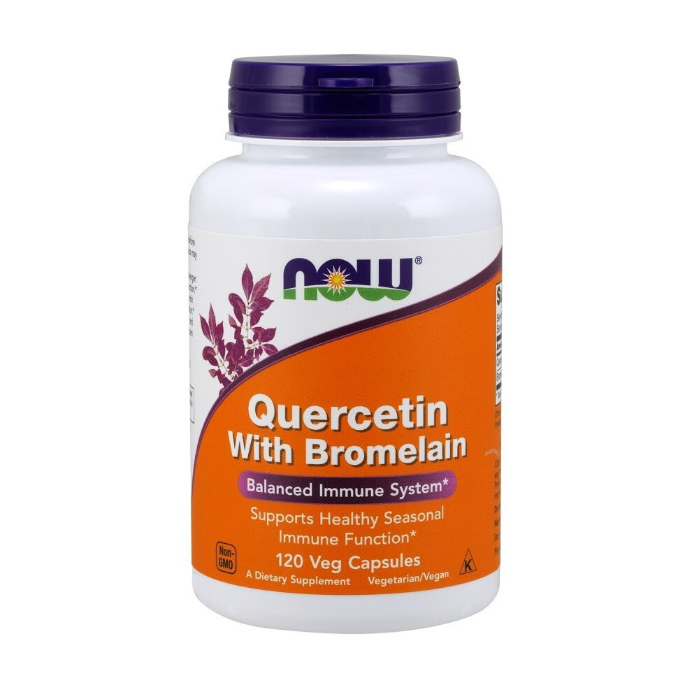 Now Foods Quercetin With Bromelains, 120 Vcaps