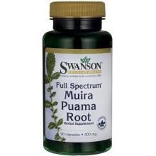 Swanson, Muira Puama Spectre Complet, 400 mg, 90 Gélules
