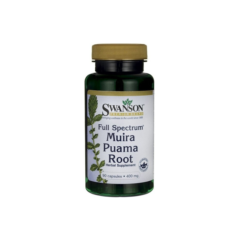 Swanson  Full-Spectrum Muira Puama Root, 400mg - 90 caps