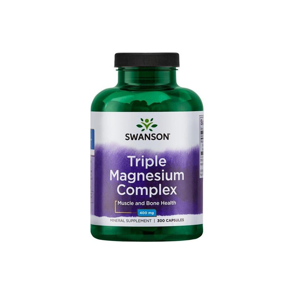 Swanson Triple Magnesium Complex, 400Mg 300 Caps