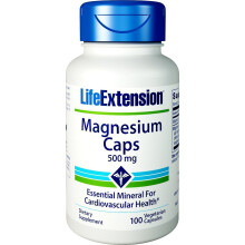 Life Extension, Magnesium Kapseln, 500 mg, 100 Vegetarische Kapseln