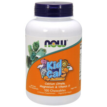 NOW Foods, Kid Cal, Oranje, 100 Chewingtabletten