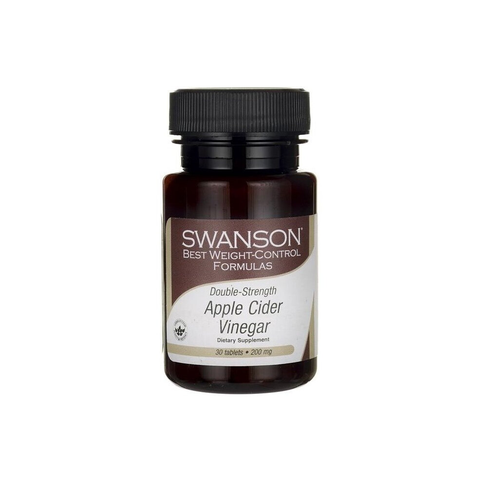 Swanson  Apple Cider Vinegar, 200mg Double Strength, 30 tabs