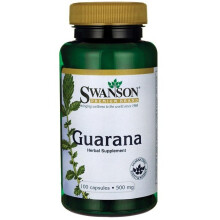 Guaraná 500 mg 100 Cápsulas Swanson Health Products