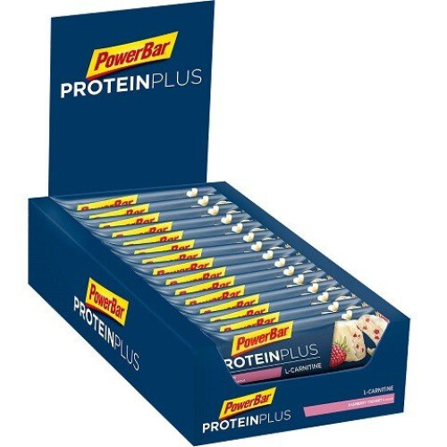 PowerBar  Protein Plus + L-Carnitine, Raspberry Yoghurt, 30 x 35g